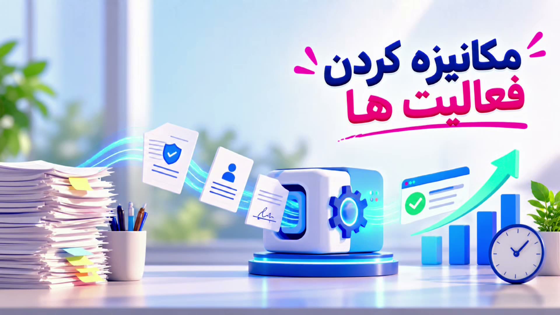 پیش‌نمایش ویدیوی مکانیزه کردن فعالیت‌ها